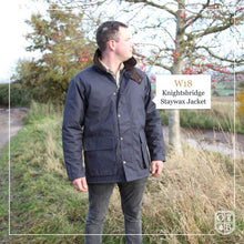 Afbeelding in Gallery-weergave laden, Knightsbridge gevoerde staywax jas voor heren