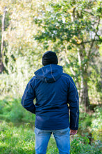 Afbeelding in Gallery-weergave laden, Ole, gevoerd softshell jack heren met afneembare capuchon in navy, van Nordberg