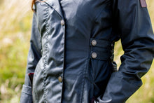 Afbeelding in Gallery-weergave laden, Katrina hooded wax jas in blauw