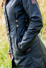 Afbeelding in Gallery-weergave laden, Katrina hooded wax jas in blauw