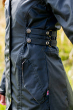 Afbeelding in Gallery-weergave laden, Katrina hooded wax jas in blauw