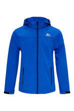 Afbeelding in Gallery-weergave laden, Eldgrim, heren softshell jack met afneembare capuchon in royal blue, van Nordberg