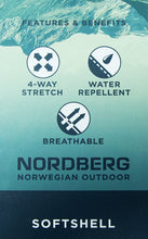 Afbeelding in Gallery-weergave laden, Eldgrim heren softshell jas in  navy met afneembare capuchon, van Nordberg