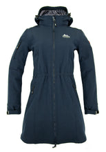 Afbeelding in Gallery-weergave laden, Gitte, is een gevoerd, lang model dames softshell jas van Nordberg