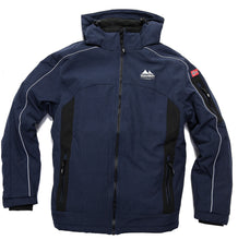 Afbeelding in Gallery-weergave laden, Ole, gevoerd softshell jack heren met afneembare capuchon in navy, van Nordberg