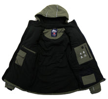 Afbeelding in Gallery-weergave laden, Ole, gevoerd softshell jack heren met afneembare capuchon in navy, van Nordberg