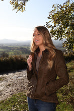 Afbeelding in Gallery-weergave laden, Ambre,  wax jacket dames Oxford Blue