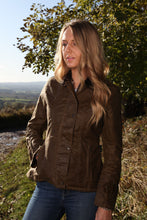Afbeelding in Gallery-weergave laden, Ambre,  wax jacket dames Oxford Blue