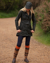 Afbeelding in Gallery-weergave laden, Katrina hooded wax jas in groen