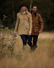 Afbeelding in Gallery-weergave laden, Oxford Blue dames tailored tweed coat