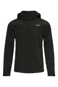 Eldgrim softshell jack voor heren in green met afneembare capuchon, van Nordberg