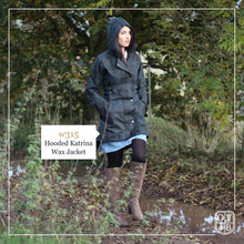Afbeelding in Gallery-weergave laden, Katrina Hooded wax jas in Schotse tartan blackwatch
