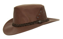 Afbeelding in Gallery-weergave laden, Traveller, een  RoolLeren hoed  in chocolade bruin
