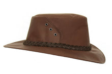 Afbeelding in Gallery-weergave laden, Traveller, een  RoolLeren hoed  in chocolade bruin
