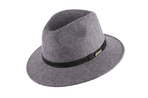 Durham, wol vilt hoed in grijs, van Scippies