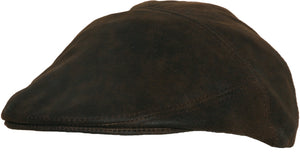 Oxford cap, uitgevoerd in leer, van Scippis