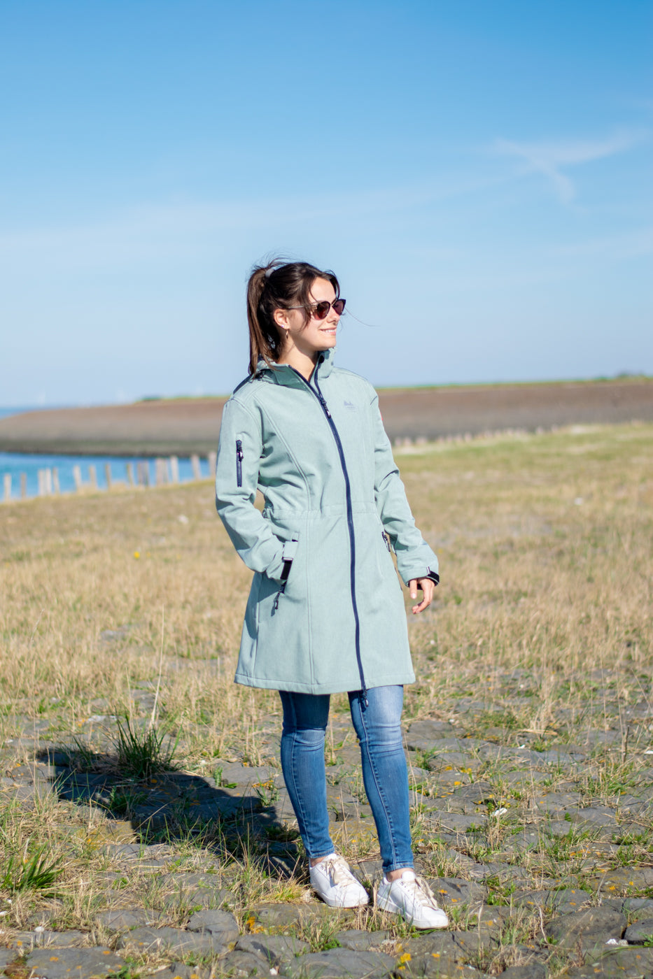 Gisella, lang model dames softshell van Nordberg