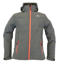 Afbeelding in Gallery-weergave laden, Mats, softshell jack heren met afneembare capuchon, in grijs melange, van Nordberg
