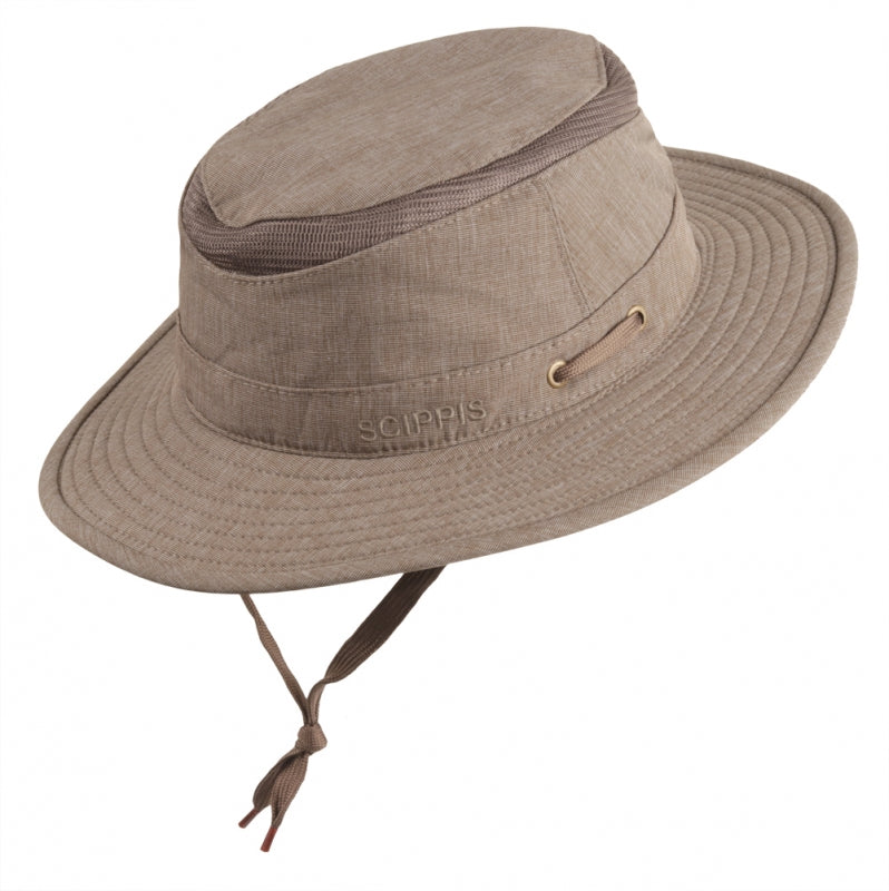Hudson, outdoor hoed van Scippis  in brown