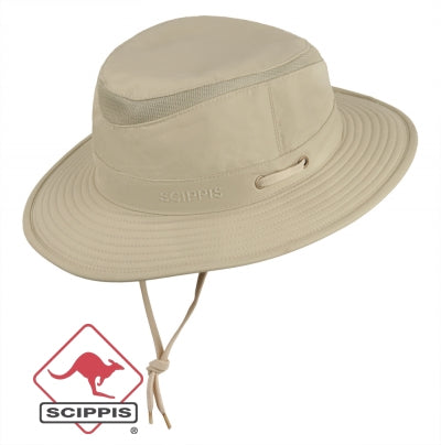 Hudson, outdoor hoed van Scippis in khaki
